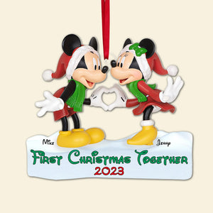 Couple, Christmas Together, Personalized Ornament. Christmas Gifts For Couple, 03QHPO141023 - Ornament - GoDuckee