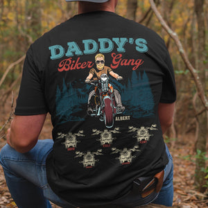 Daddy's Biker Gang- Gift For Dad- Personalized Shirt- Father's Day Shirt- Biker Dad Shirt - Shirts - GoDuckee