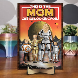 Personalized Gifts For Mom Wood Sign We're Looking For 03htqn220224dahhhg - Wood Signs - GoDuckee