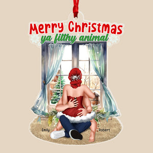 Merry Christmas-Personalized Acrylic Ornament- Gift For Christmas- Couple Gift - Ornament - GoDuckee