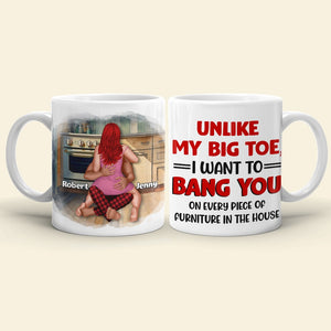 Couple, Unlike My Big Toe, Personalized Coffee Mug, Gifts For Couple - Coffee Mug - GoDuckee