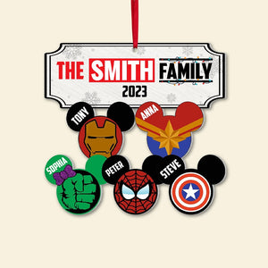 Family Christmas Ornament, Personalized Ornament, Tree Ornament, Gift for Family, 03QHPO011123 - Ornament - GoDuckee