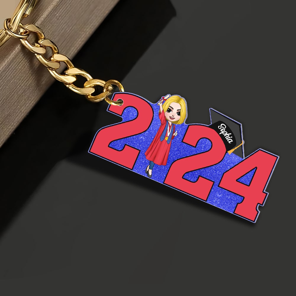 Personalized Gifts For Graduation Keychain 2024 - Keychains - GoDuckee