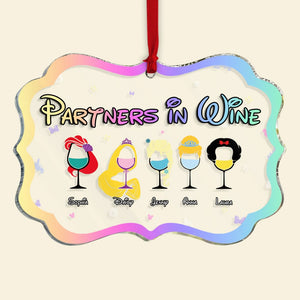Friends, Partners In Wine, Personalized Ornament, Christmas Gifts For Friends, 03TOPO181123 - Ornament - GoDuckee