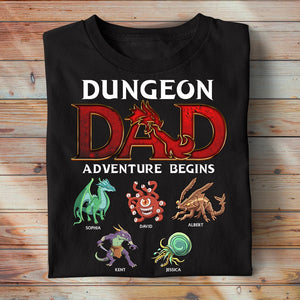 Personalized Gifts For Dad Shirt Adventure Begins 04naqn190224 - 2D Shirts - GoDuckee