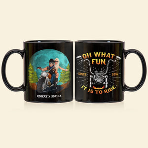 Oh, what fun, It is ride, Personalized Coffee Mug, Valentine Gift, Couple Gift - Coffee Mug - GoDuckee