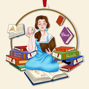 Year Of Books, Personalized Book Ornament, Book Lover Gift, 03HUPO291123PA - Ornament - GoDuckee