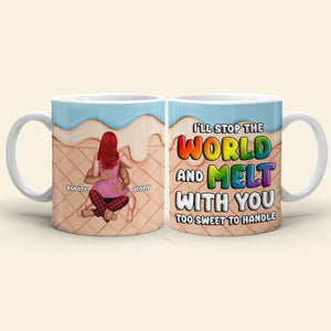 The Couple, I'll Stop the World and Melt with You, Personalized Mug, Christmas Gifts For Couple - Coffee Mug - GoDuckee