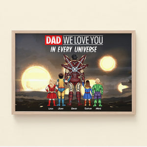 Father, Dad We Love You, Personalized Poster, Gifts For Dad, 01NAHN260523TM - Poster & Canvas - GoDuckee