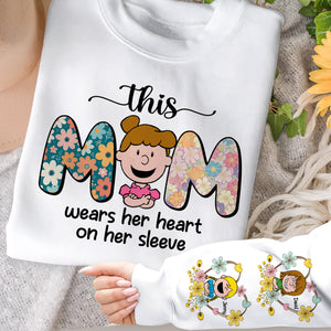 Personalized Gifts For Mom Shirt 05xqtn260325hh This Mom Wears Her Heart On Her Sleeve - AOP Products - GoDuckee