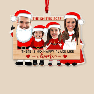 There Is No Happy Place Like Home- Custom Photo Acrylic Ornament- PW17-AONMT-02toqn120923 - Ornament - GoDuckee