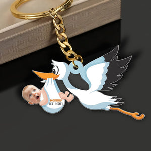 Custom Photo Gifts For Mom Keychain Mommy Here I Come - Keychains - GoDuckee