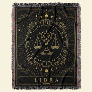 Zodiacs Tapestrys Woven Blanket Personalized - Blanket - GoDuckee
