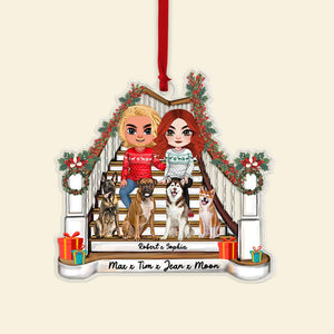 Family Dog, Personalized Ornament, Christmas Gifts For Dog Lovers - Ornament - GoDuckee