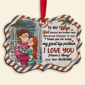 Couple, I love You Forever And Always, Wood Ornament, Christmas Gifts For Couple - Ornament - GoDuckee