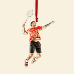 Personalized Custom Photo Ornament, Christmas Gifts For Badminton Lovers, 06PGPO250923 - Ornament - GoDuckee