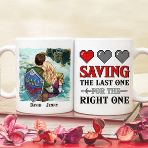 Saving The Last One For The Right One-Personalized Coffee Mug - Gift For Couple- Couple Coffee Mug- 01httn120723hh - Coffee Mug - GoDuckee
