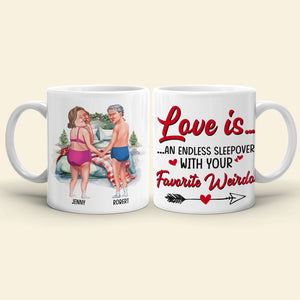 Couple, An Endless Sleepover, Personalized Coffee Mug, Christmas Gifts For Couple - Coffee Mug - GoDuckee