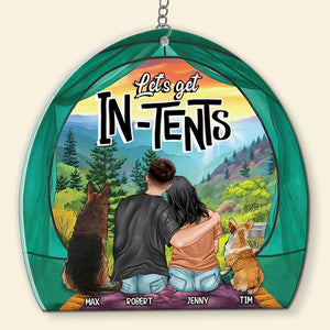 Couple, Camping Couple, Let's Get In-Tents, Personalized Keychain, Valentine Gift, Couple Gift - Keychains - GoDuckee