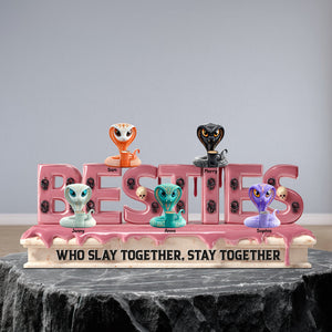 Slaying Snake Acrylic Plaque Personalized Funny Gifts For Besties 03tgtn200525 - Shaped Plaques - GoDuckee