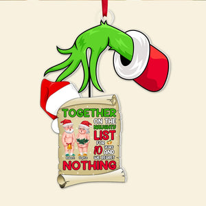 Couple, We Regret Nothing, Personalized Ornament, Christmas Gifts For Couple, 06OHPO161023DA - Ornament - GoDuckee