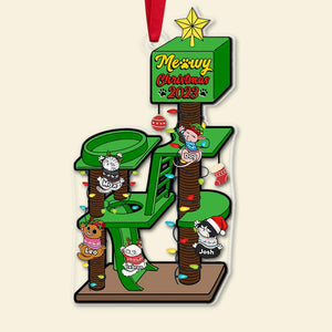 Cats, Meowy Christmas Ornament 2023, Christmas Gift For Cat Lovers, 03TOPO071123 - Ornament - GoDuckee