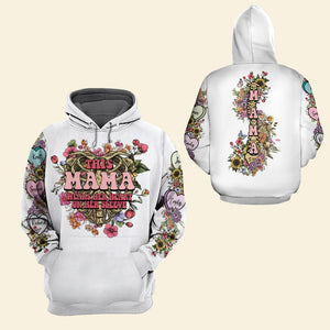 This Mama Wears Her Heart On Her Sleeve, Personalized Family Shirt, Gift For Mom/Grandma - AOP Products - GoDuckee