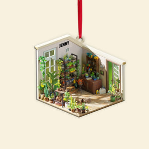 Christmas Garden House Personalized Ornament - Ornament - GoDuckee