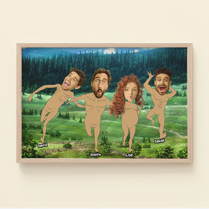 Custom Photo Gift For Family, Friends Poster Funny Custom Face Canvas 05KAHN240124 - Canvas Print - GoDuckee