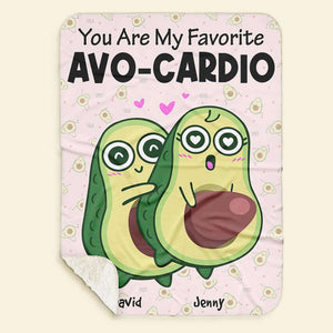 Personalized Gifts For Couple Blanket My Favorite Avo-Cardio - Blankets - GoDuckee