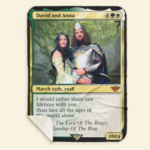 Personalized Gift For Couple Blanket I Would Rather Share One Life Time With You 01HTHN060124 - Blanket - GoDuckee