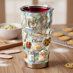 Baking 20oz Tumbler - Personalized Gifts For Baking Lovers 02padt291225 - Tumbler Cup - GoDuckee
