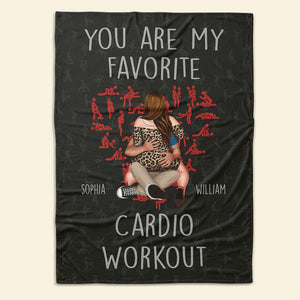 You Are My Favorite Cardio Workout, Personalized Blanket, Best Gift For Couple - Blanket - GoDuckee