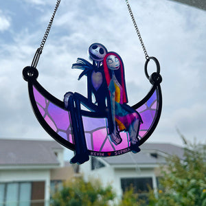 Personalized Gifts For Couple Suncatcher Window Hanging Ornament 01NADT170524 - Ornaments - GoDuckee