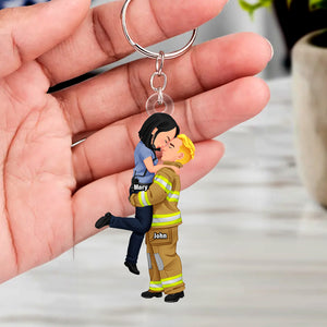 Personalized Gifts For Couple Keychain 05qhtn100125pa Custom Job Costumes - Keychains - GoDuckee