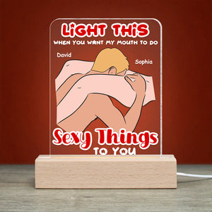 Personalized Gifts For Couple LED Light Make Love Couple 07OHDT080124 - Led Night Light - GoDuckee