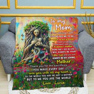 Personalized Gifts For Mom Blanket 02hupu170225 You Are The World - Blanket - GoDuckee