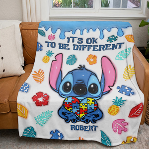 Personalized Gifts For Autism Blanket Inflated Effect 03ohpu200225 - Blanket - GoDuckee