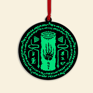 Circle Acrylic Ornament -PW-03NATN280823, Gift For Christmas - Ornament - GoDuckee