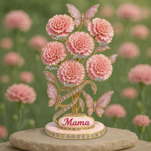 Personalized Gifts For Mom Plaque 01tgdt150425 Carnation Flower - Shaped Plaques - GoDuckee