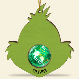 Kids Christmas Chocolate Holder-Personalized Wood Ornament- Gift For Kids- Christmas Ornament - Ornament - GoDuckee