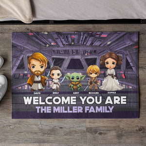 Welcome You Are- Personalized Door Mat- Gift For Family- GO1DOR-02naqn061223 - Doormat - GoDuckee
