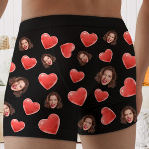 Insert Your Key - Let Me Unlock , Personalized Couple Boxer Briefs, Gifts For Him Gifts For Her - Boxer Briefs - GoDuckee