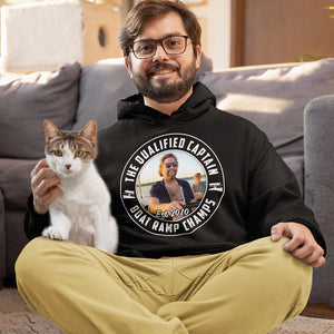 Custom Photo Gifts For Pontoon Captain Shirt The Qualified Captain Boat Ramp Champs - 2D Shirts - GoDuckee