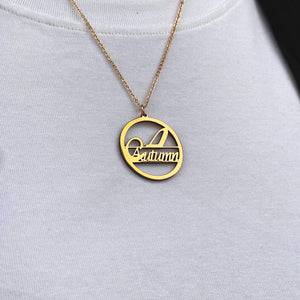 Personalized Stylish Name & Initial Necklace 42 23acxx140325 - Necklace - GoDuckee