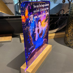 All You Need Is A Book, Personalized Led Light, Best Gifts For Book Lover - Led Night Light - GoDuckee