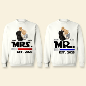 Couple Love Stars 02QHDT011223HH Personalized Couple Matching Sweatshirt - Shirts - GoDuckee