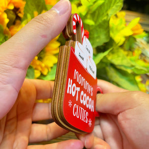 Family's Hot Cocoa Cuties, Gift For Family, Personalized Ornament, Marshmallow Kids Wood Ornament, Christmas Gift - Ornament - GoDuckee