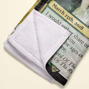 Personalized Gift For Couple Blanket I Would Rather Share One Life Time With You 01HTHN060124 - Blanket - GoDuckee
