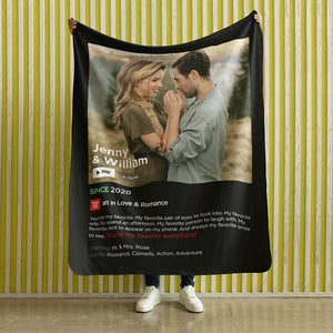The Couple, You're My Favorite Everything, Personalized Blanket, Gift For Couple, 03NAPO301123 - Blanket - GoDuckee